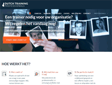 Tablet Screenshot of dutchtrainingprofessionals.nl